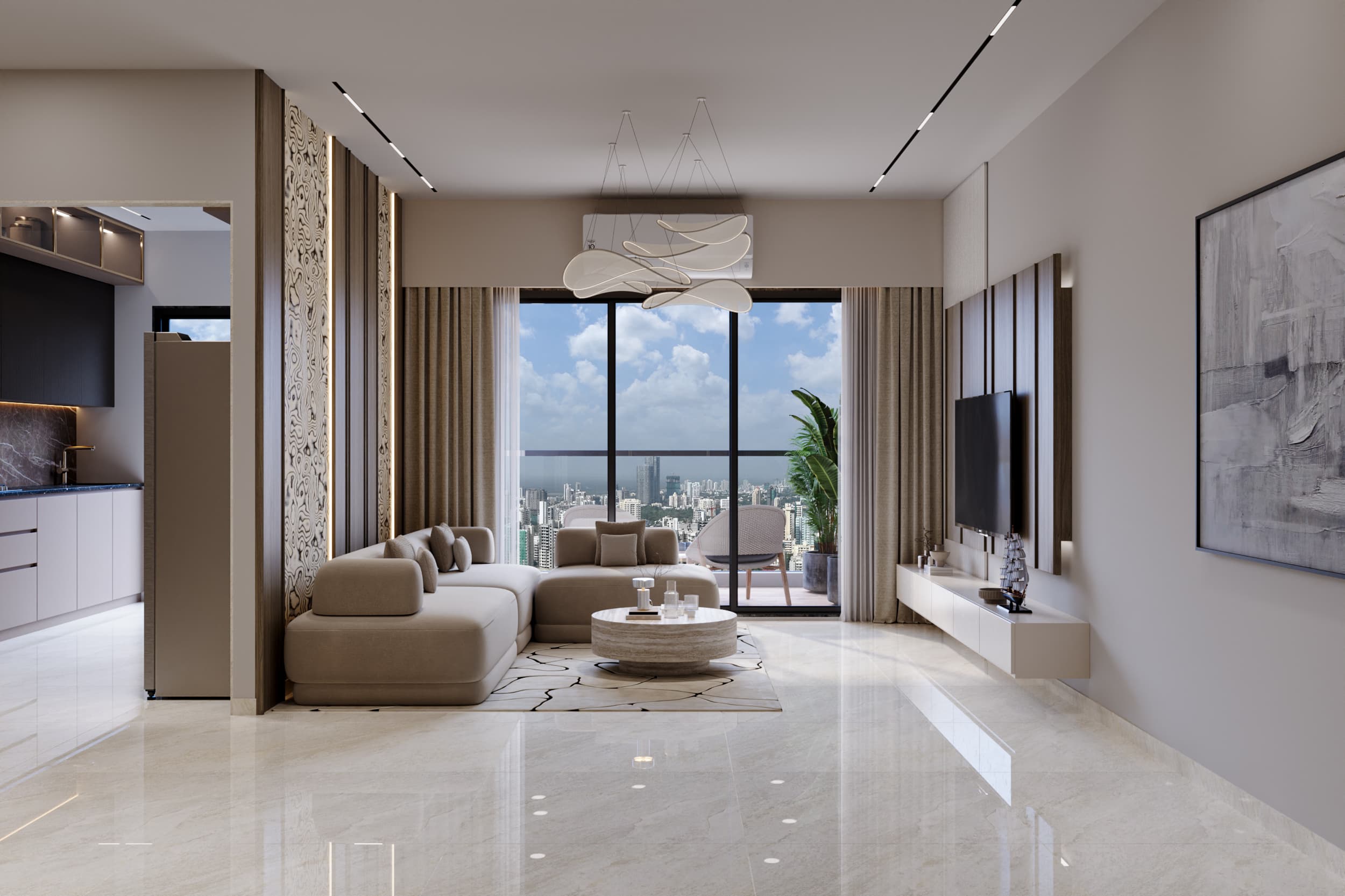 Living room at HUM Sapphire